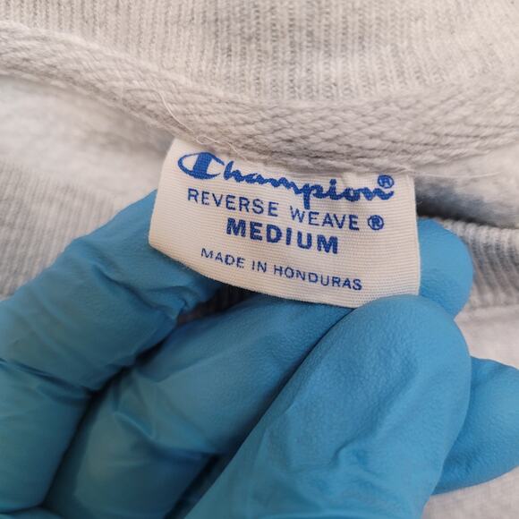 VTG 90s Champion Reverse Weave Drew University Sweatshirt Medium Heavyweight Y2K - Picture 11 of 11